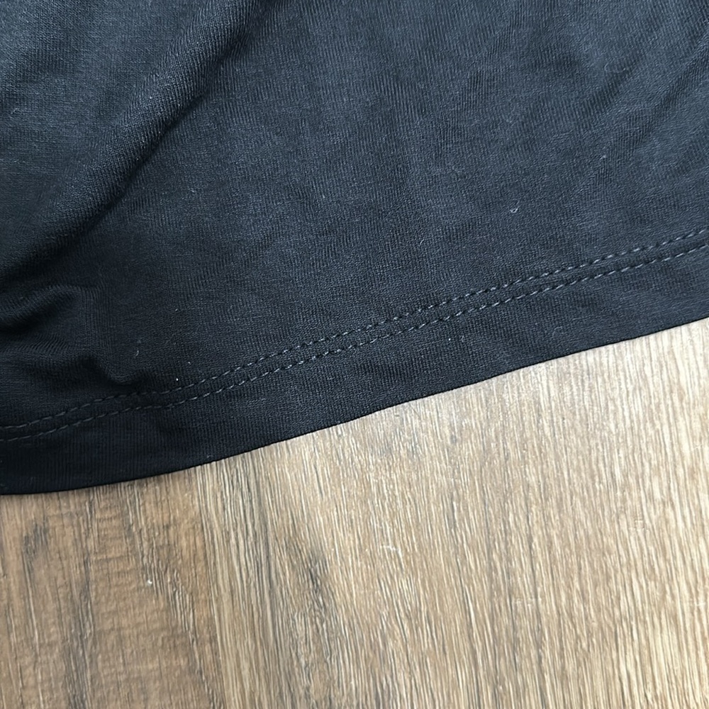 A Pea in the Pod, Black Ruched Long Sleeve Bodycon Maternity Dress - Picture 9 of 9